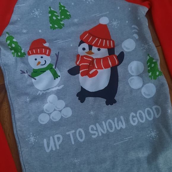 🍀3/15 Christmas Boy's Long Sleeve Pajama Shirt - Picture 2 of 4